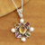 Multi-gemstone pendant necklace, 'Alluring Style' - Multi-Gemstone Pendant Necklace Crafted in India