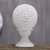 Alabaster tealight holder, 'Vine Dome' - Vine Pattern Alabaster Tealight Holder from India thumbail