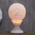 Alabaster tealight holder, 'Vine Dome' - Vine Pattern Alabaster Tealight Holder from India (image 2b) thumbail