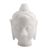 Alabaster sculpture, 'Calming Buddha' - Natural Alabaster Buddha Head Sculpture from India thumbail