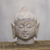 Soapstone sculpture, 'Calming Buddha' - Natural Soapstone Buddha Head Sculpture from India (image 2) thumbail