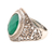 Onyx single-stone ring, 'Forest Checkerboard' - 6-Carat Green Onyx Single-Stone Ring from India (image 2c) thumbail
