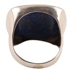 Men's lapis lazuli ring, 'Bold and Blue' - Men's 7-Carat Lapis Lazuli Ring from India