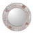 Aluminum and glass wall mirror, 'Mughal Glory' - Mughal-Inspired Round Aluminum and Glass Wall Mirror (image 2a) thumbail