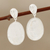 Rainbow moonstone dangle earrings, 'Misty Eggs' - 20-Carat Rainbow Moonstone Dangle Earrings from India (image 2) thumbail