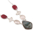 Multi-gemstone pendant necklace, 'Glittering Gemstones' - 21.5-Carat Multi-Gemstone Pendant Necklace from India (image 2c) thumbail