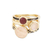 Gold plated multi-gemstone cocktail ring, 'Color Harmony' - Gold-Plated Multi-Gemstone Cocktail Ring from India thumbail