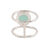 Chalcedony single-stone ring, 'Aqua Bliss' - Chalcedony Single-Stone Ring from India (image 2c) thumbail