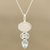 Blue topaz and rainbow moonstone pendant necklace, 'Glowing Glitter' - Blue Topaz and Rainbow Moonstone Pendant Necklace (image 2) thumbail