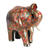 Skulptur aus Pappmaché - Bunte florale Elefantenskulptur aus Pappmaché aus Indien