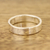 Sterling silver band ring, 'Simple Etude' - High-Polish Sterling Silver Band Ring from India (image 2) thumbail