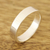 Sterling silver band ring, 'Simple Etude' - High-Polish Sterling Silver Band Ring from India (image 2b) thumbail