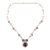 Amethyst pendant necklace, 'Meerut Magic' - Indian Amethyst and Sterling Silver Necklace (image 2c) thumbail
