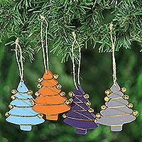Featured review for Wood ornaments, Tree Jingle (set of 4)