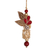 Beaded ornaments, 'Gorgeous Quartet' (set of 4) - Red and Gold-Tone Beaded Ornaments from India (Set of 4) (image 2b) thumbail