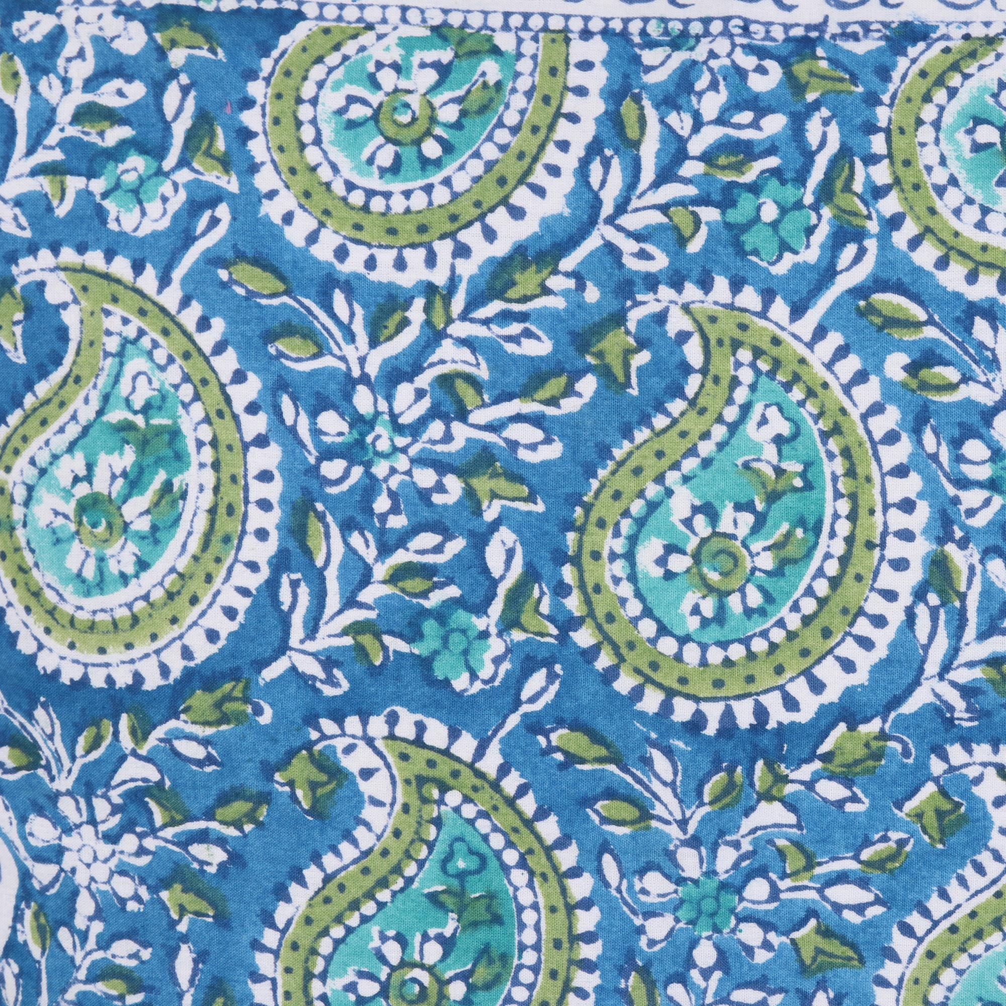 Paisley Motif Cotton Cushion Covers (16 in. Pair) - Mughal Paisleys ...