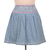Embroidered cotton miniskirt, 'Delhi Spring in Wedgwood' - Feminine Blue Miniskirt in Embroidered Cotton