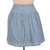 Embroidered cotton miniskirt, 'Delhi Spring in Wedgwood' - Feminine Blue Miniskirt in Embroidered Cotton (image 2b) thumbail