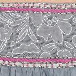 Embroidered cotton miniskirt, 'Delhi Spring in Wedgwood' - Feminine Blue Miniskirt in Embroidered Cotton