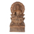 Mango wood sculpture, 'Buddha Majesty' - Hand-Carved Mango Wood Buddha Relief Sculpture from India