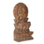 Escultura en madera de mango - Escultura en relieve de Buda de madera de mango tallada a mano de la India