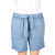 Pantalones cortos de algodón - Shorts de algodón con cordón en azul cielo de India