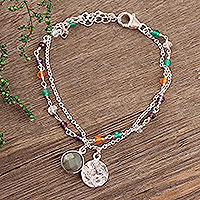 Featured review for Multi-gemstone bracelet, Colorful Charm