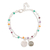 Multi-gemstone bracelet, 'Colorful Charm' - Multi-Gemstone Sterling Silver Bracelet from India thumbail