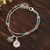 Multi-gemstone bracelet, 'Colorful Charm' - Multi-Gemstone Sterling Silver Bracelet from India (image 2b) thumbail