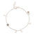 Labradorite charm bracelet, 'Cool Aurora' - Artisan Crafted Labradorite Charm Bracelet from India thumbail