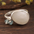 Rainbow moonstone and chalcedony cocktail ring, 'Misty Beads' - Rainbow Moonstone and Chalcedony Bead Cocktail Ring (image 2b) thumbail