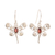 Garnet dangle earrings, 'Radiant Butterflies' - Butterfly-Themed Garnet Dangle Earrings from India thumbail