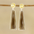 Smoky quartz and citrine dangle earrings, 'Glorious Dazzle' - 14.5-Carat Smoky Quartz and Citrine Dangle Earrings thumbail