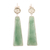 Aventurine and prasiolite dangle earrings, 'Green Towers' - Aventurine and Prasiolite Dangle Earrings from India thumbail