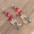 Multi-gemstone dangle earrings, 'Glittering Combination' - 48-Carat Multi-Gemstone Dangle Earrings from India (image 2b) thumbail