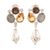 Multi-gemstone dangle earrings, 'Fantastic Variety' - Multi-Gemstone Earrings with Natural Quartz from India thumbail