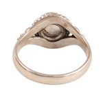 Rainbow moonstone cocktail ring, 'Gemstone Moon' - Rainbow Moonstone Cocktail Ring Crafted in India