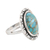 Composite turquoise cocktail ring, 'Delightful Sky' - Oval Composite Turquoise Cocktail Ring from India (image 2c) thumbail