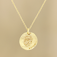 Featured review for Gold plated sterling silver pendant necklace, French Glory