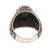 Men's composite turquoise ring, 'Intricate Style' - Men's Oval Composite Turquoise Ring from India (image 2d) thumbail