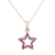 Ruby pendant necklace, 'Starry Glitter' - Faceted Ruby Star Pendant Necklace from India (image 2a) thumbail