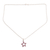 Ruby pendant necklace, 'Starry Glitter' - Faceted Ruby Star Pendant Necklace from India (image 2c) thumbail