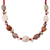 Agate beaded long necklace, 'Glorious Strand' - Freeform Agate Beaded Long Necklace from India (image 2a) thumbail