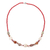 Lange Halskette mit Achatperlen - Freiform-Achatperlen-lange Halskette aus Indien