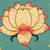 Painted panel, 'Lotus Beauty' - Hand-Painted Floral Wood Wall Art from India (image 2c) thumbail
