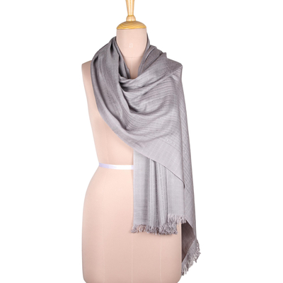 Gorgeous purple and gray scarf