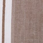 Viscose shawl, 'Umber Saga' - Umber Viscose Shawl with White Borders from India