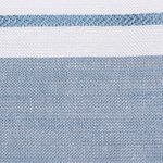 Viscose shawl, 'Cadet Blue Saga' - Azure Viscose Shawl with White Borders from India