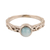 Larimar solitaire ring, 'Sky Globe' - Wave Pattern Larimar Solitaire Ring from India (image 2a) thumbail