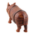 Wood sculpture, 'Rhino Majesty' - Hand-Carved Neem Wood Rhino Sculpture from India (image 2b) thumbail